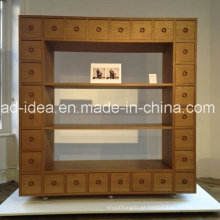 Exposição de madeira inovativa Rotatable do armário / exposição de madeira prática